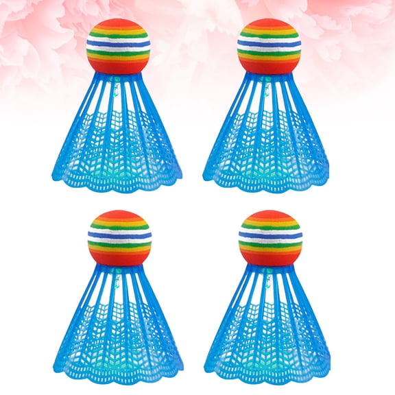 TABLZONE 4Pcs Playing Shuttlecocks for School with LED Light and Strong Stability
