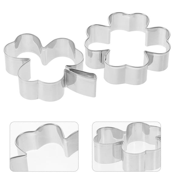 TABLZONE 4Pcs Leaf Shape Cookie Cutters Reusable Stainless Steel Baking Mold Set