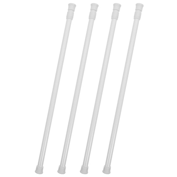 TABLZONE 4Pcs Adjustable Window Security Bars with Anti Slip Rubber White for Home Safety and Easy Installation