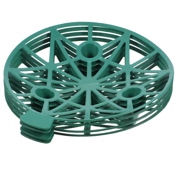 TABLZONE 4-Pack Watermelon Plant Support Stands, Green Plastic Melon Holders for Garden and Home Plant Care