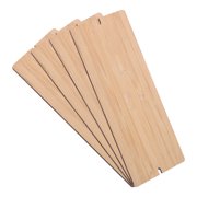 TABLZONE 4Pcs Bamboo Door Plate Multi Function Blank Sign for Hotel and Office Use