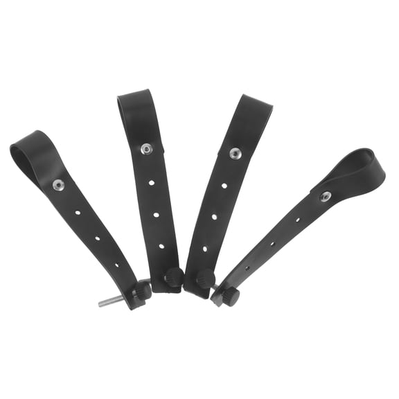 TABLZONE 4Pcs Black Keyboard Stand Lock Straps with High Elastic Nylon for Stable Piano Support