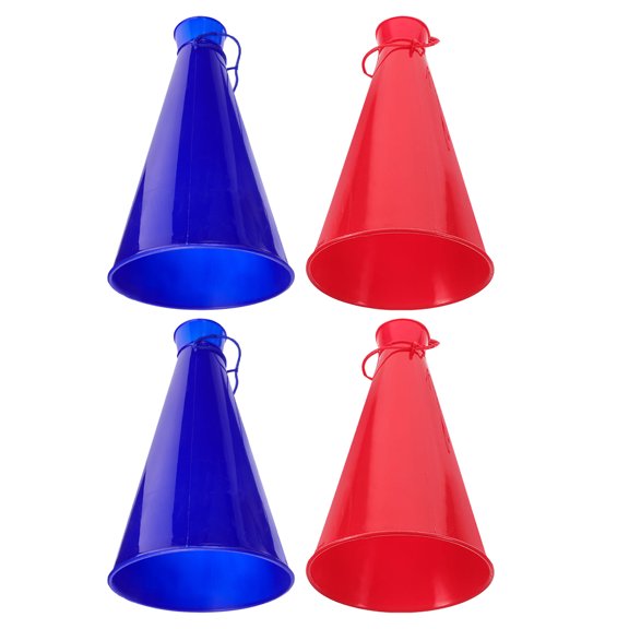 TABLZONE 4Pcs Cheer Megaphone for Party with Assorted Colors High Volume Stadium Noise Maker for Sports Games