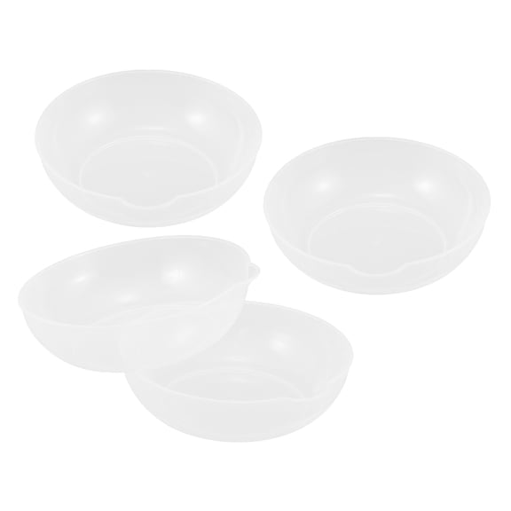 TABLZONE 4Pcs Clear Electronic Scale Pans for Precise Measurement in Kitchen and Baking Use