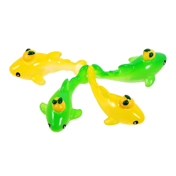 TABLZONE 4Pcs Detailed Resin Marine Animal Figurines for Aquarium and Garden