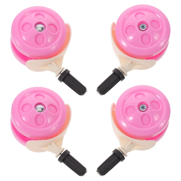 TABLZONE 4Pcs Drive Walker Replacement Wheels Pink Silent Swivel Durable Replacement Parts for Daily Use