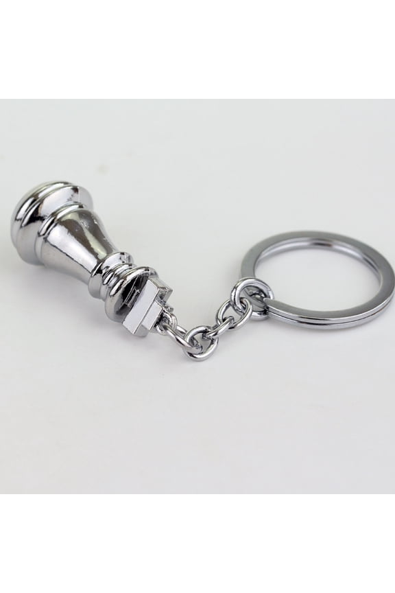 4Pcs Durable Alloy Chess Key Chain Ring Safe Lead Nickel Free Key Holder
