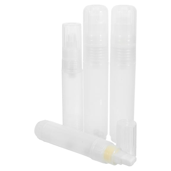 TABLZONE 4-Pack Refillable Paint Markers with Transparent for , Rock, Glass, and More