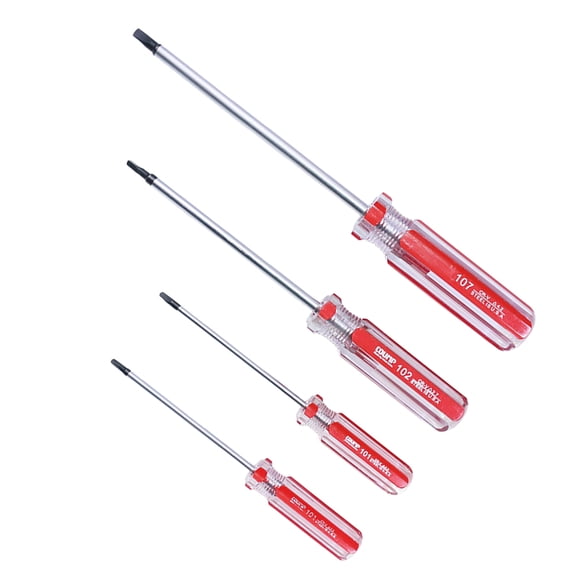 TABLZONE 4Pcs Assorted Color Triangle Screwdriver for Screw Core Removal