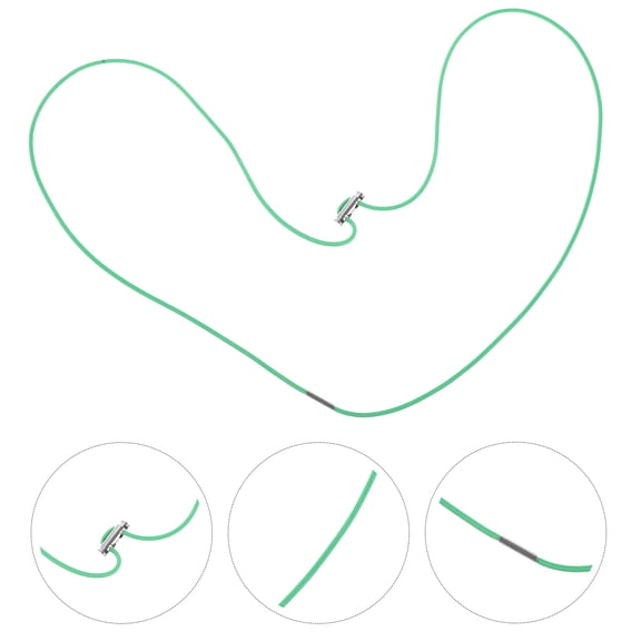 TABLZONE 4Pcs Garbage Bag Band Green Elastic Rubber Trash Can Fixing Bands for Home Use