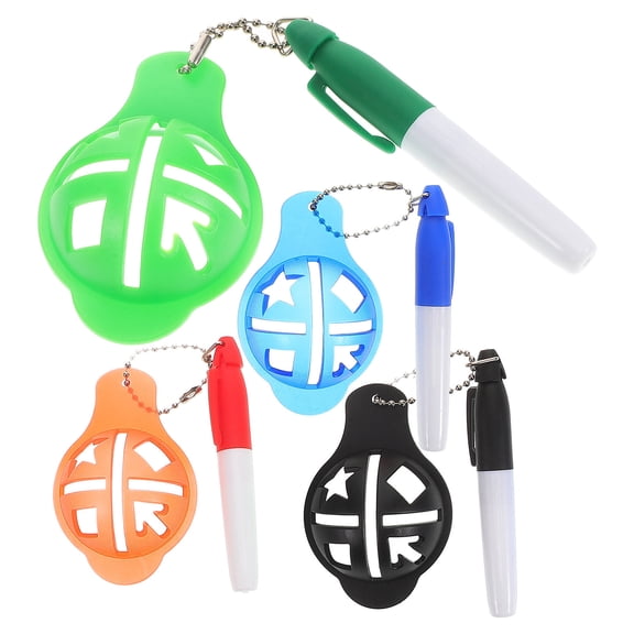 TABLZONE 4pcs Golf Ball Marker Pen Multi ABS Position Marking Tool for Training Sessions