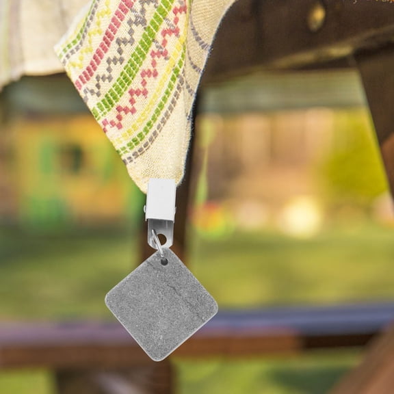TABLZONE 4-Pack Grey Tablecloth Weights with Clips for Home, Party, Garden, Patio Table Covers