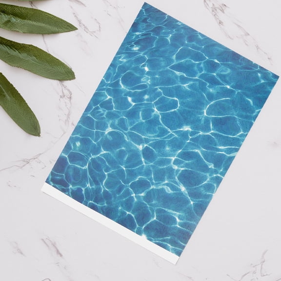 TABLZONE 4Pcs Handmade DIY Water Effect Sheet for Architectural Models Garden Yard Decoration