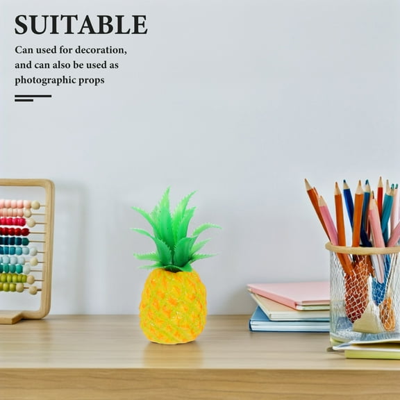 TABLZONE 4Pcs Realistic Faux Pineapple Decorations for Kitchen Bakery Party Home Display