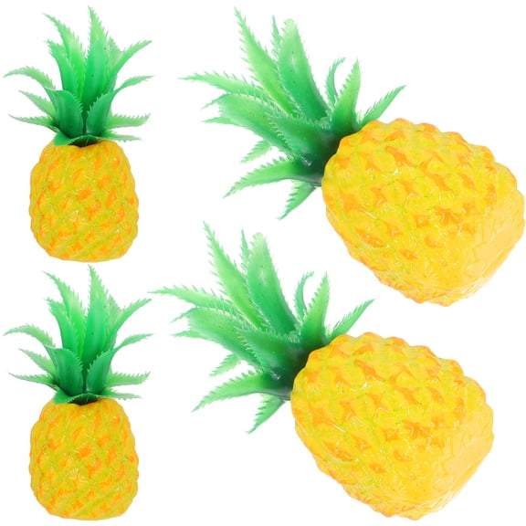 TABLZONE 4Pcs Lifelike Artificial Pineapple Decoration for Kitchen Party Photography Props