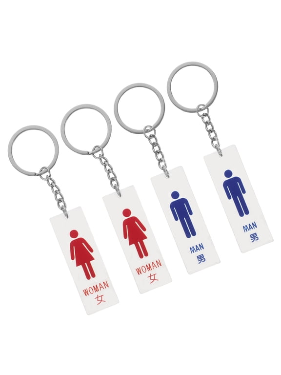 Lightweight Restroom Keychain Multi Color Versatile Use for Bags and Keys