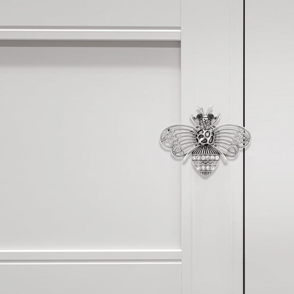 TABLZONE 4Pcs Metal Bee Shape Cabinet Knobs Vintage Design for Wardrobe and Drawers