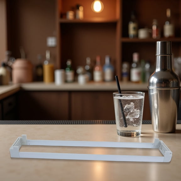 TABLZONE Aluminum Drink Shelf Organizer Efficient Inventory Management for Home 4Pcs