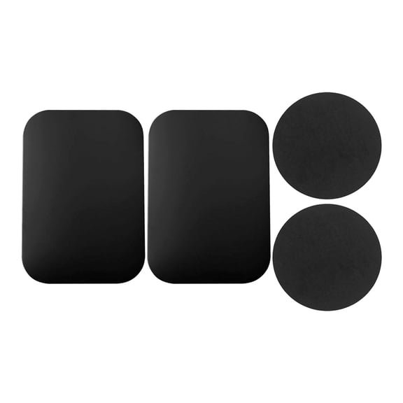 TABLZONE 4Pcs Phone Magnet Plates for Car Mount Compatible with Most Phone Models Black