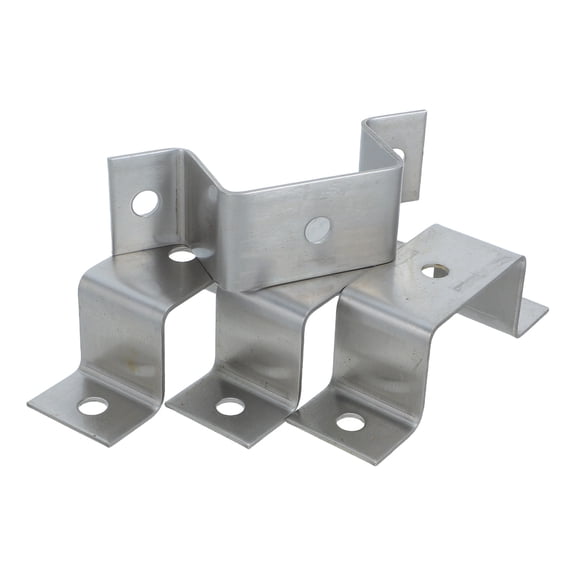 TABLZONE 4-Pack Heavy Duty Stainless Steel Trailer Stake Pocket Brackets, Bolt- , Plated for Lumber Securing