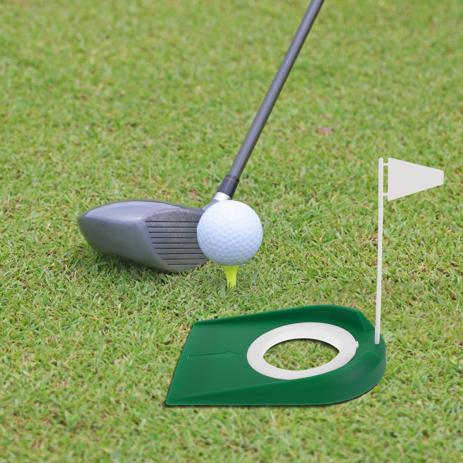 Putting Set TABLZONE Golf Putting Aid Set with 4 Portable Cups for Home and Office ...