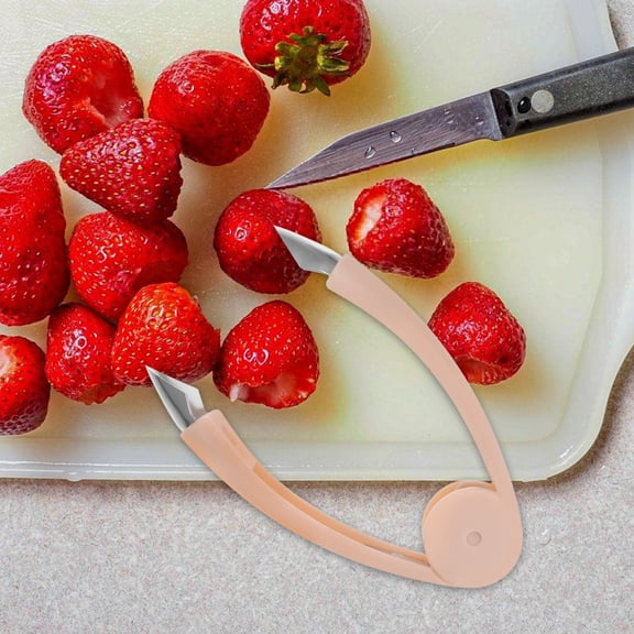 TABLZONE 4Pcs Portable Strawberry Huller and Pineapple Eye Removing Tools for Kitchen Use