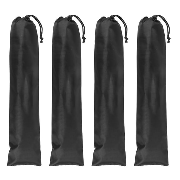 TABLZONE 4Pcs Portable Tent Pole Carrying Bag Durable Storage Pouch for Trekking and Fishing Rods