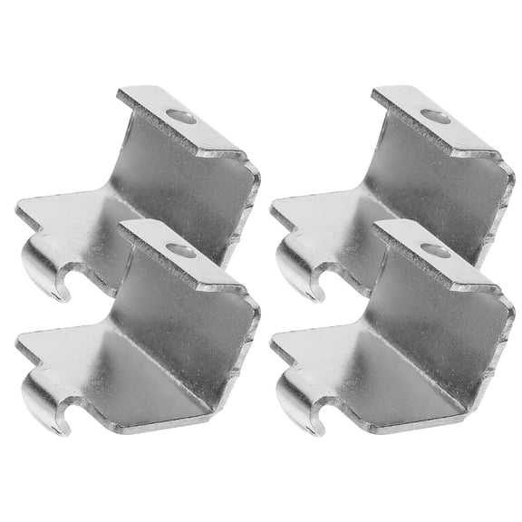 TABLZONE Refrigerator Fixing Shelf Easy Installation 4Pcs Silver Stainless Steel Hooks