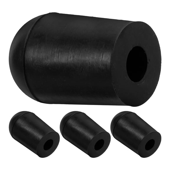 TABLZONE 4Pcs Cello Endpin Rubber Tips Non Slip Caps Durable Instrument Accessories for Home Use Black