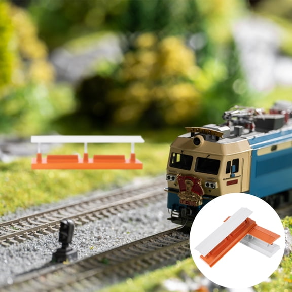 TABLZONE Simulation Railway Station Platform Model ABS Assorted Color for Decoration 4Pcs