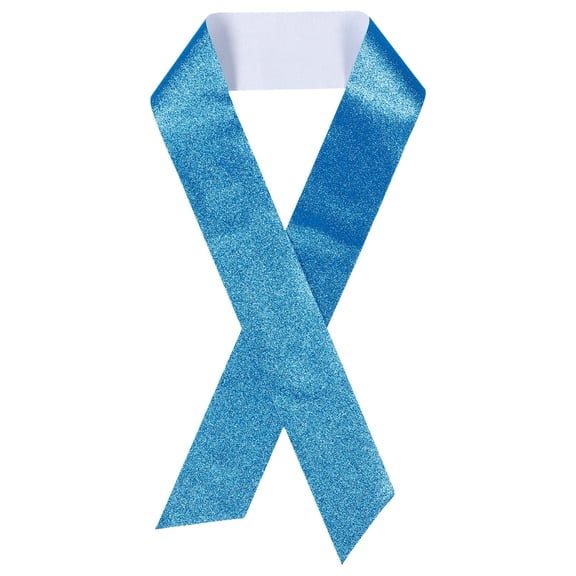 TABLZONE 4Pcs Blank Sky Blue Glitter Sashes Party Supplies for Birthday Graduation Homecoming Decor