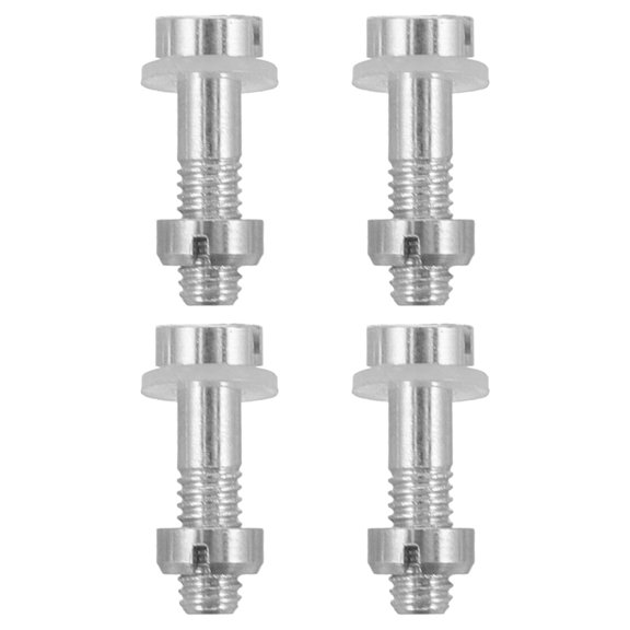 TABLZONE Headshell Attachment Screws, Precision Threading, Plated Silver, Easy Maintenance, Turntable DIY, 4Pcs