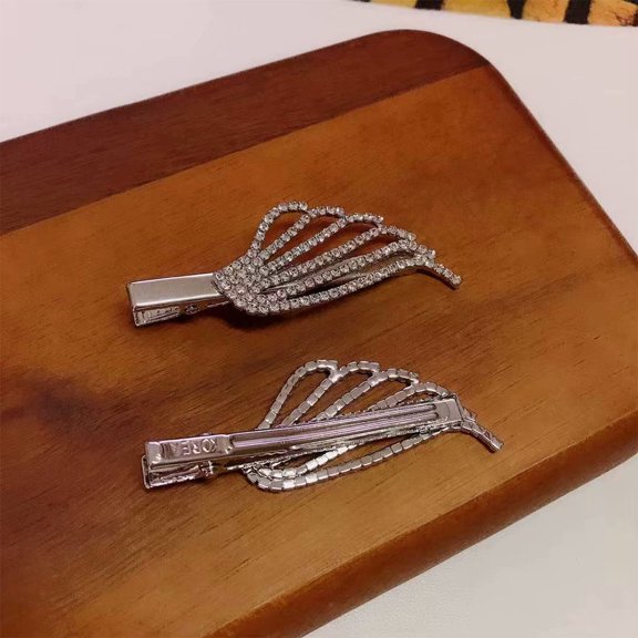 TABLZONE Set of 4 Rhinestone Hair Clips, Bar Shape Sparkling Hair Accessories for Womens Weddings, Parties, and Special Occasions