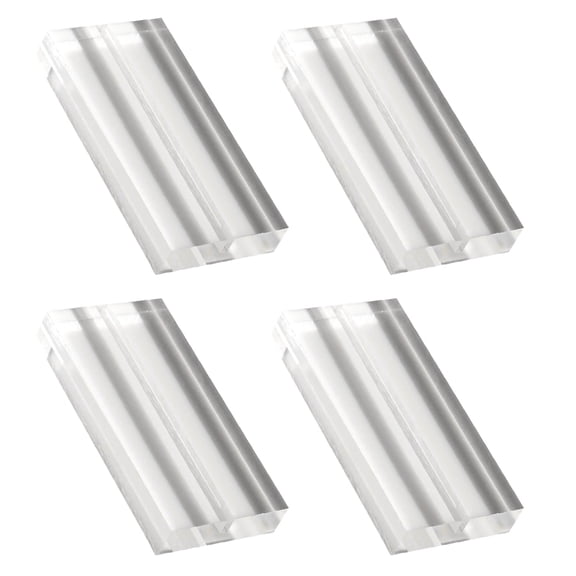TABLZONE 4Pcs Transparent Acrylic Party Place Card Holders For Memo Signs Suitable For Celebrations
