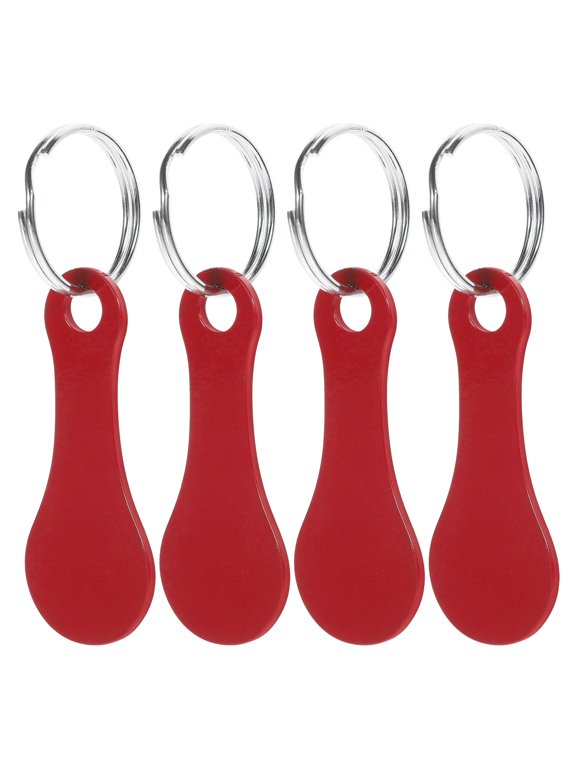 4-Pack Stainless Steel Trolley Tokens for Shopping Cart Use, Daily Tool for Easy Checkout