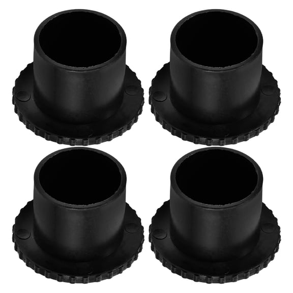 TABLZONE 4Pcs Black PP Material Curtain Rod End Caps for Clothes Rack Stoppers Easy Install