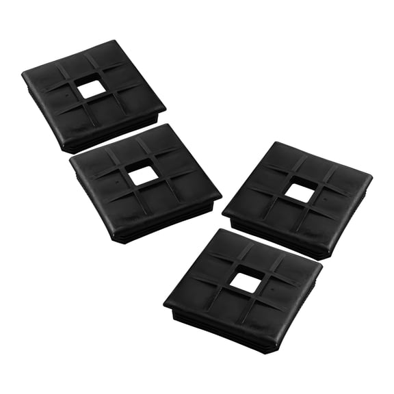 TABLZONE 4Pcs Versatile Rv Bumper End Caps for Sewer Hose and Drainage Systems in Durable Black PP Material