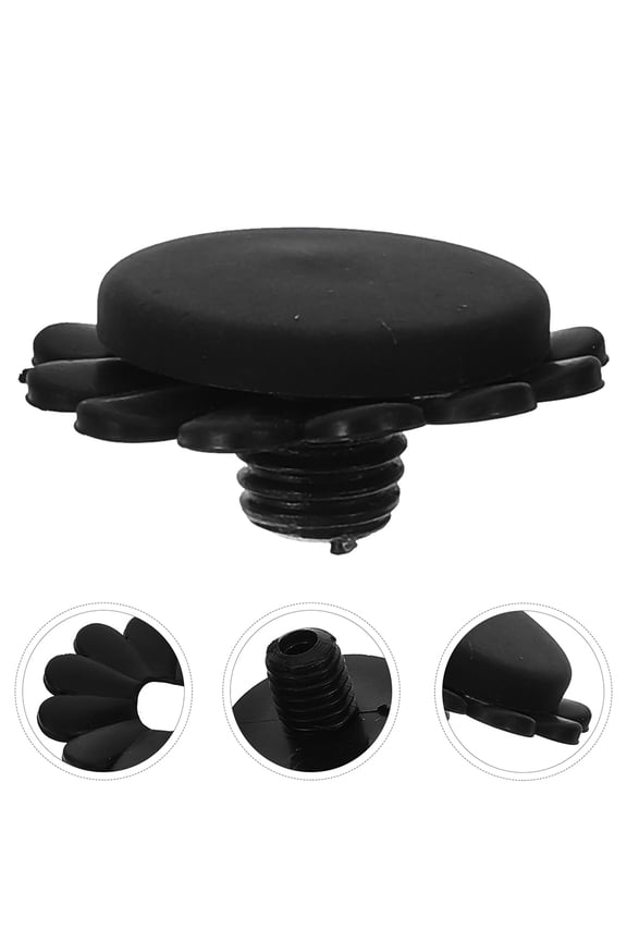 4Sets Black Plastic Replacement Umbrella Tips Cover Protector Suitable for Rain Umbrella Repair