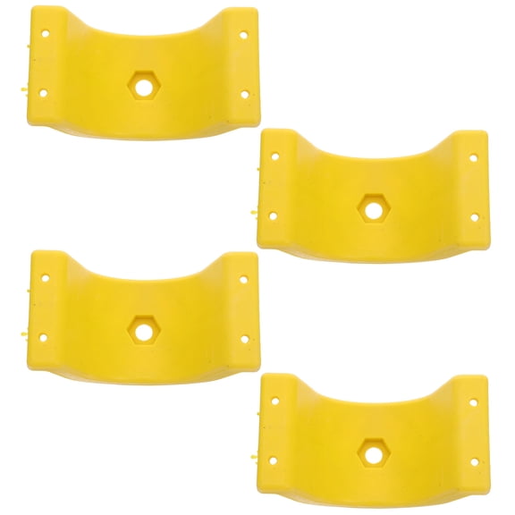 TABLZONE 4pcs Cable Management Organizer Plastic Yellow Wire Holders For Construction Sites Trip Prevention