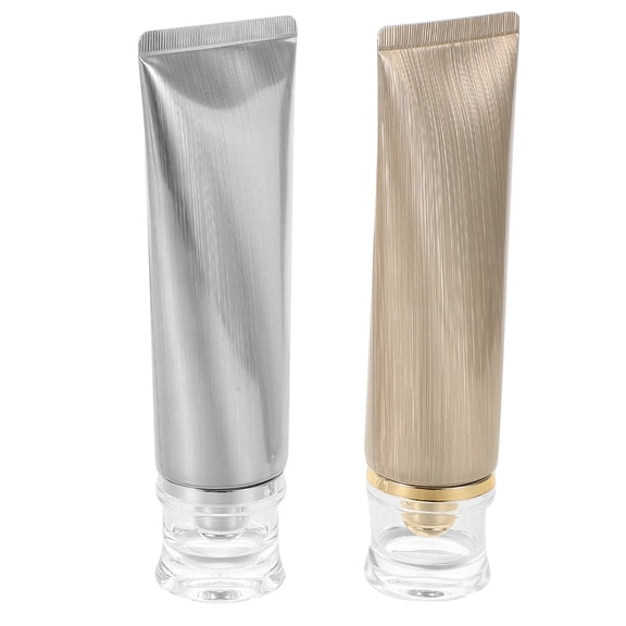 TABLZONE Set of 4 Refillable Plastic Soft Tubes with Ergonomic Caps, Assorted Colors, 100g Each, Perfect for Travel and Home Use