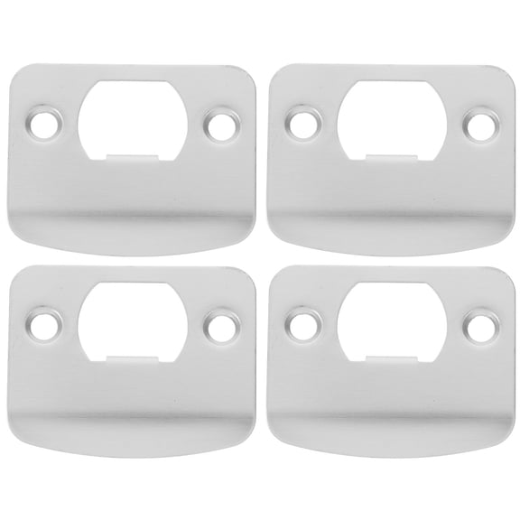 TABLZONE 4pcs Door Strike Plate Extender Stainless Steel Wooden Door Locks Homeowners Replacement