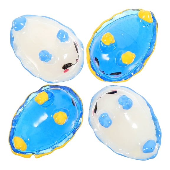 TABLZONE Mini Ocean Animal Figurines Resin for People who enjoy marine decorations 4Pcs