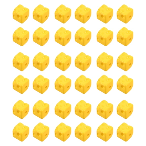 TABLZONE 50 Pieces Mini Cheese Beads for Jewelry Making, Craft Supplies, Accessories, Plastic Beads for Crafts