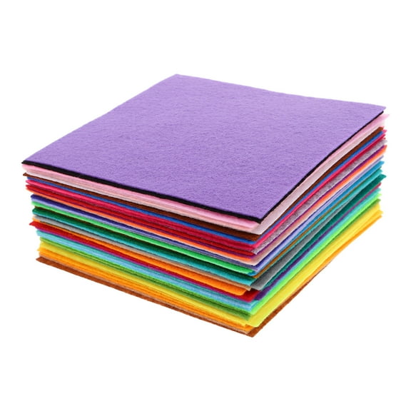 TABLZONE Vibrant Colored Craft Felt Sheets for Easy Cutting and Shaping - 50Pcs