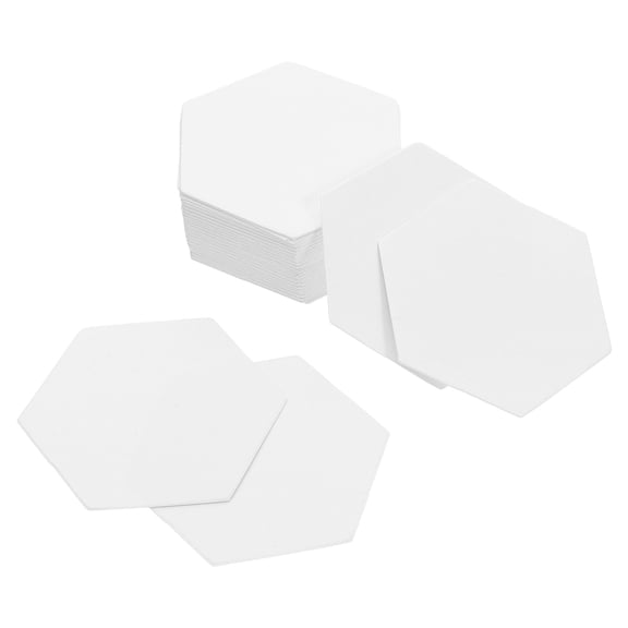 TABLZONE 500 White Hexagon Quilting Paper Templates Sewing Stencils for Crafting, Quilting, Projects and Patchwork