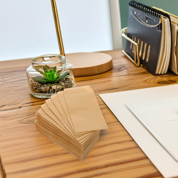 TABLZONE 50PCS Envelope Liners Kraft Paper Self Adhesive Envelopes for Storage in Office Home