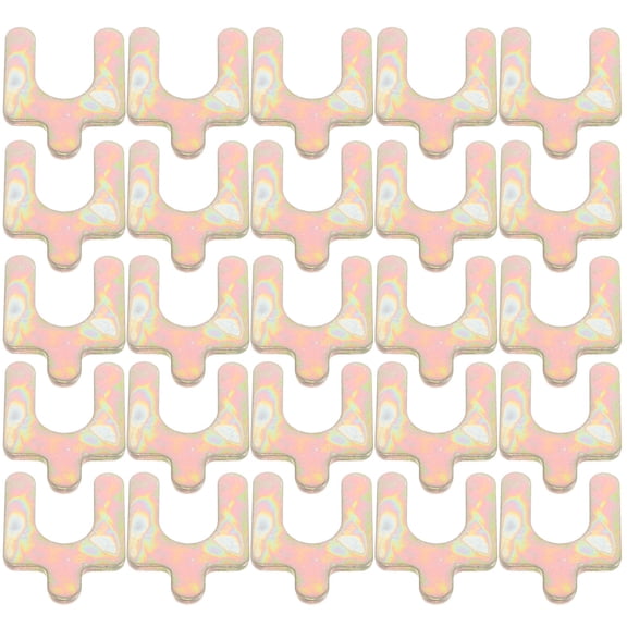 TABLZONE 50Pcs Adjustable Camber Shim Steel Golden U Shaped for Car Wheel Alignment Automotive Maintenance