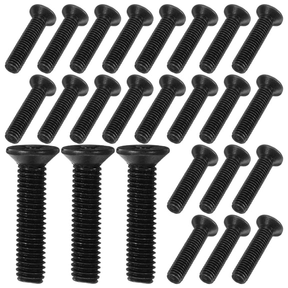 TABLZONE 50Pcs Chuck Drill Bit Screw For Power Tools Secure Attachment Steel Black