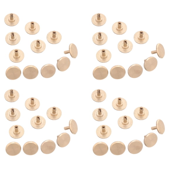 TABLZONE 50Pcs Golden Copper Clock Second Hand Caps for Quartz Wall Clock Repair and Replacement