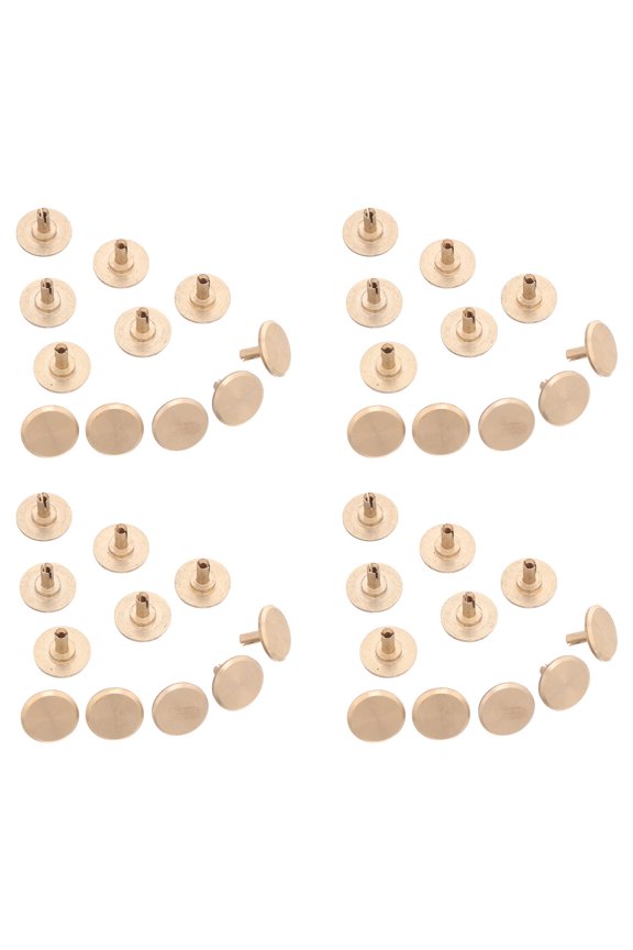 50Pcs Golden Copper Clock Second Hand Caps for Quartz Wall Clock Repair and Replacement